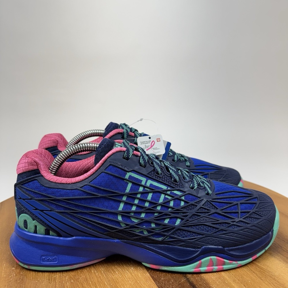 New NIB Womens Kaos Blue Iris Athletic Tennis Court Sneakers Shoes Size 9.5 M